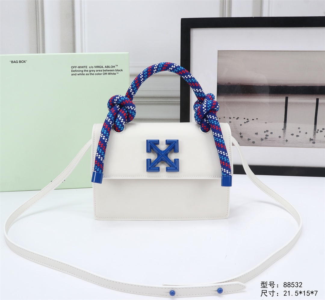 Off White Top Handle Bags